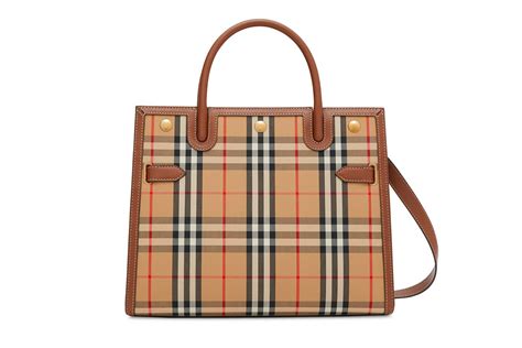 burberry brown leather classic shopping tote bag|burberry tote bag on succession.